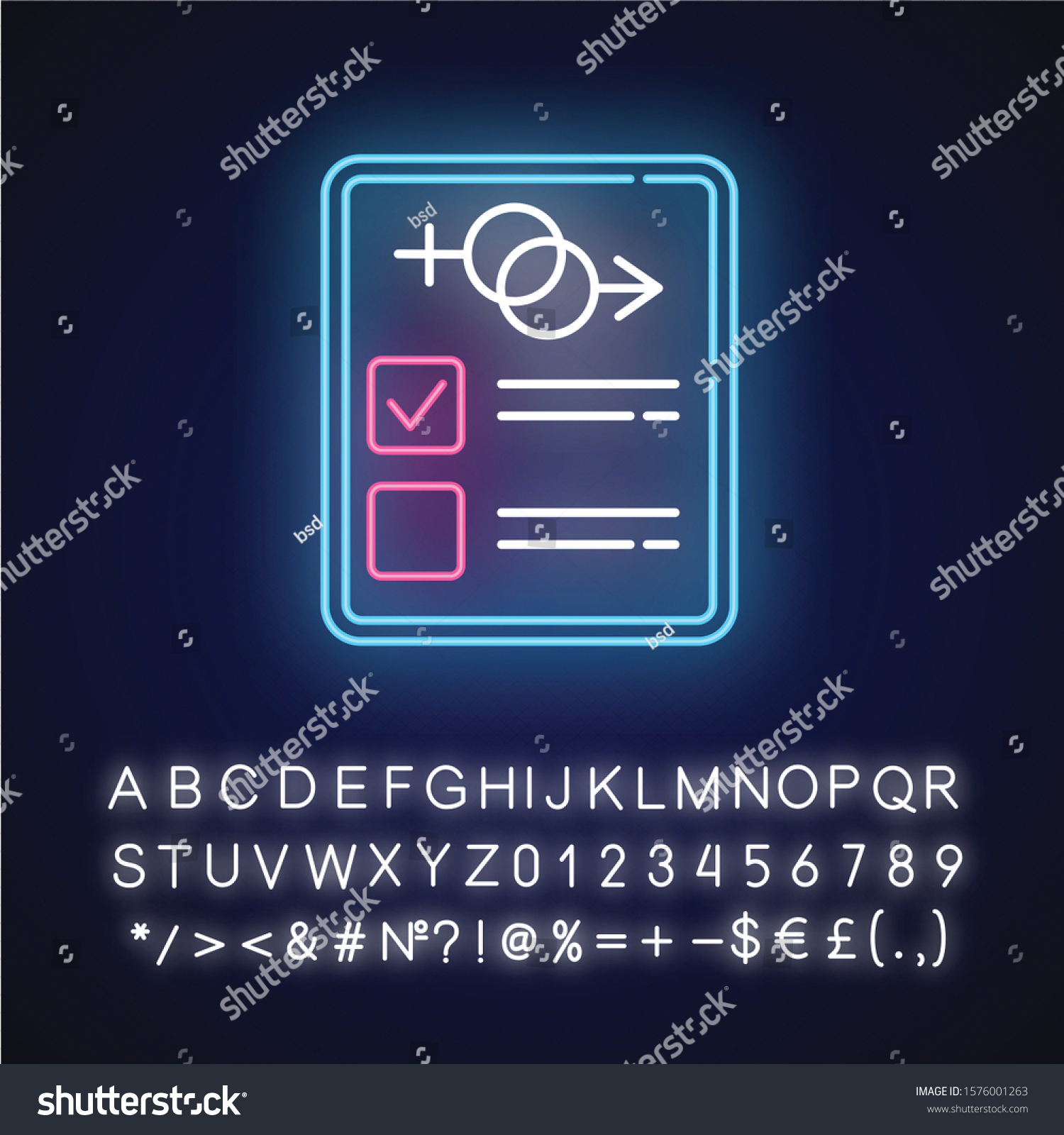 Sex Test Neon Light Icon Examination Stock Vector Royalty Free 1576001263 Shutterstock 7530