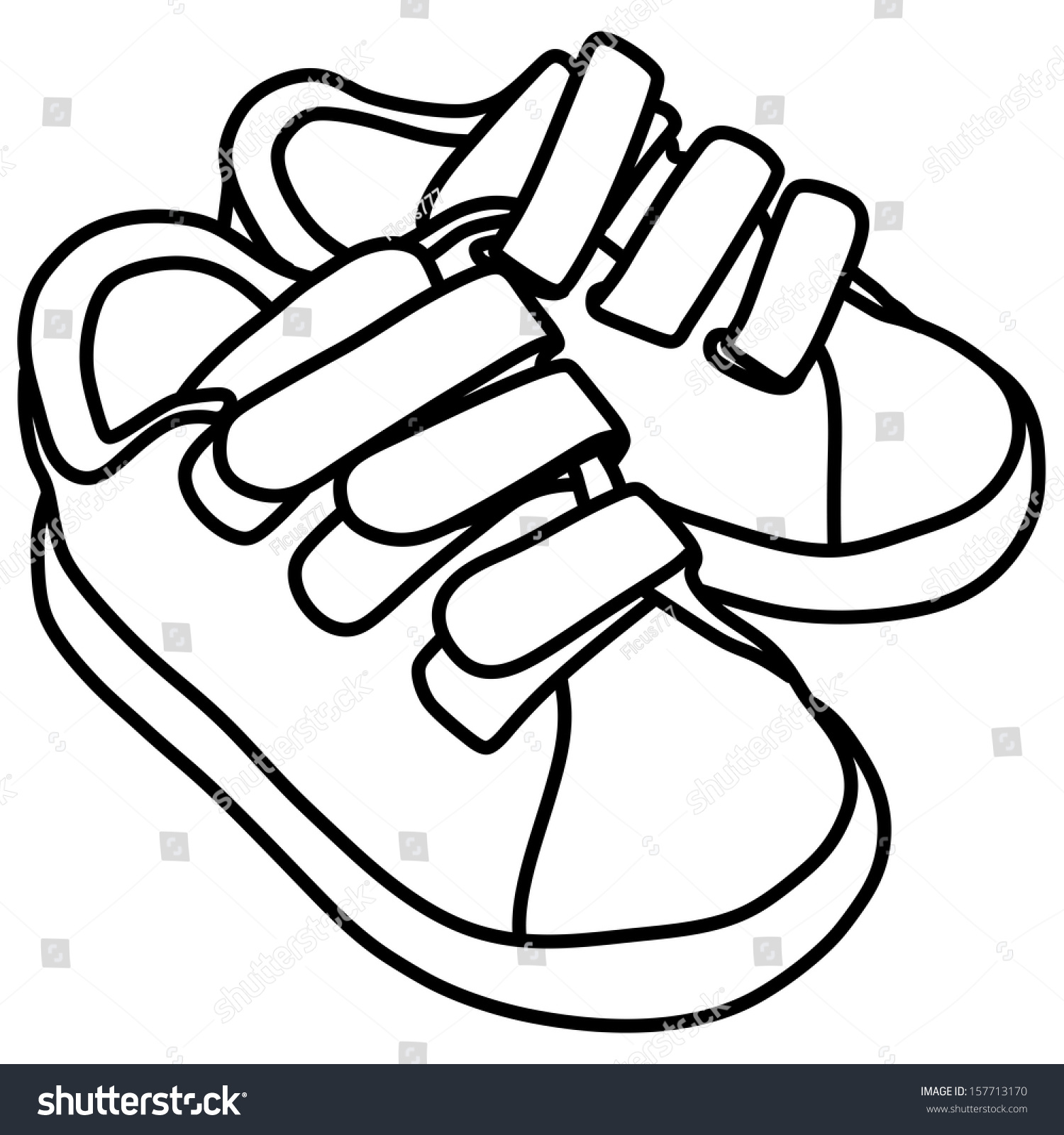 Раскраска ботинки для детей 5-6 лет