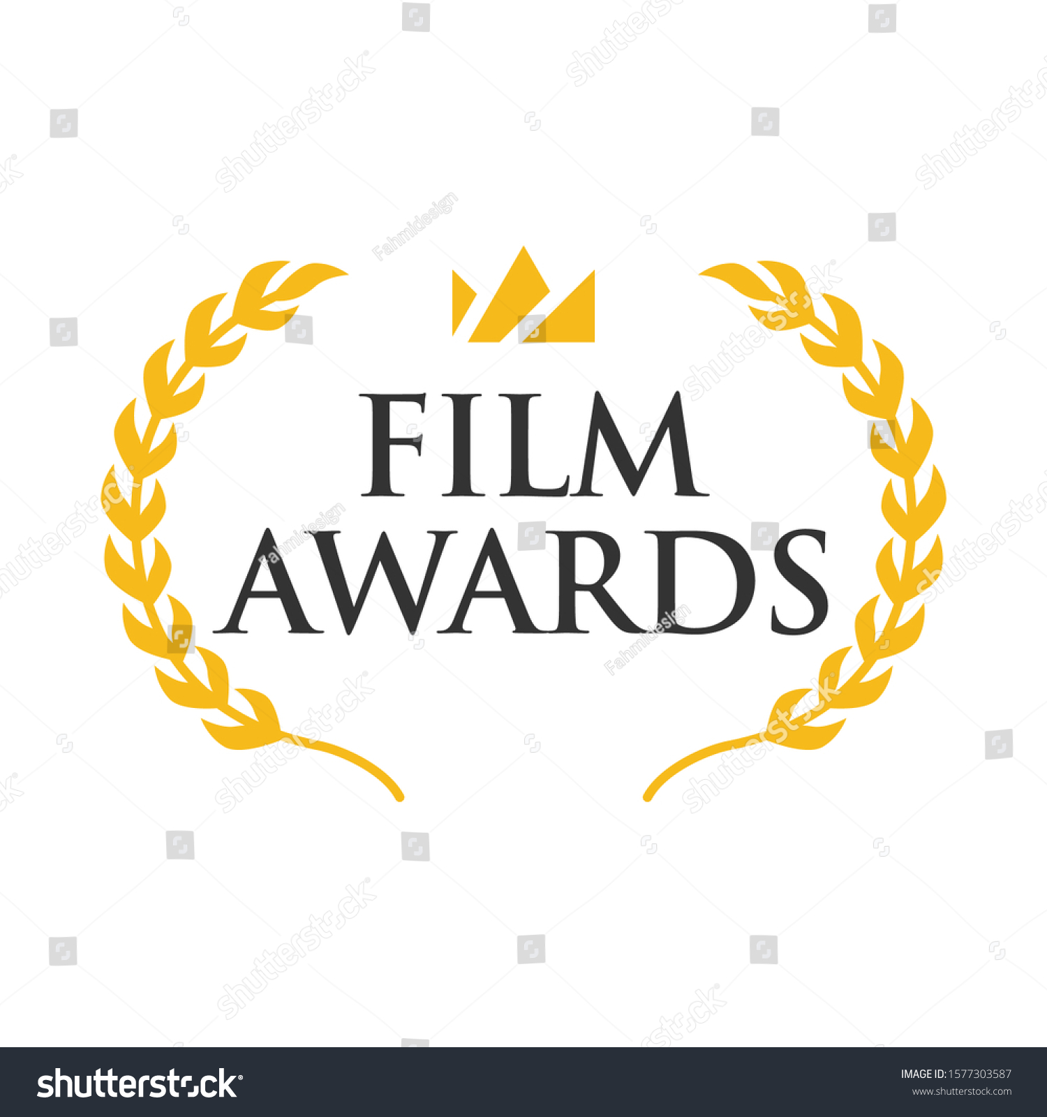 Film Award Best Film Form Logo Stock Vector (Royalty Free) 1577303587 ...