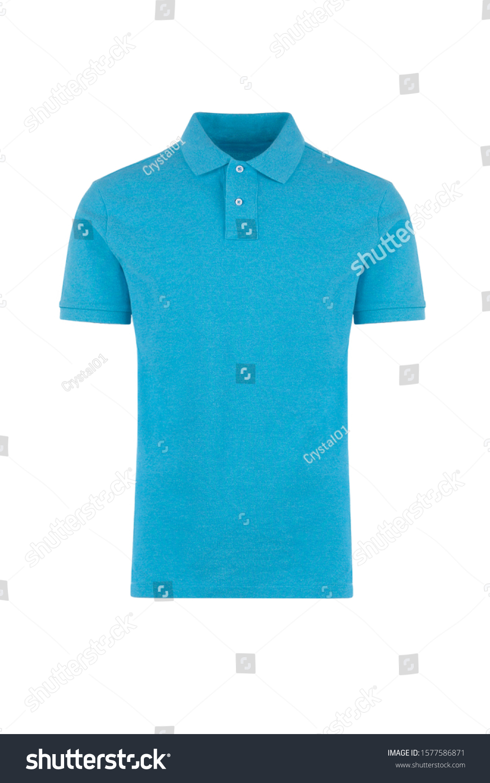 Blank Blue Tshirt Front View Isolated Stock Photo 1577586871 | Shutterstock