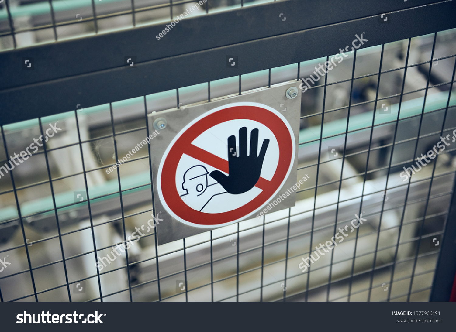 No Entry Restricted Access Health Safety Stock Photo 1577966491 ...