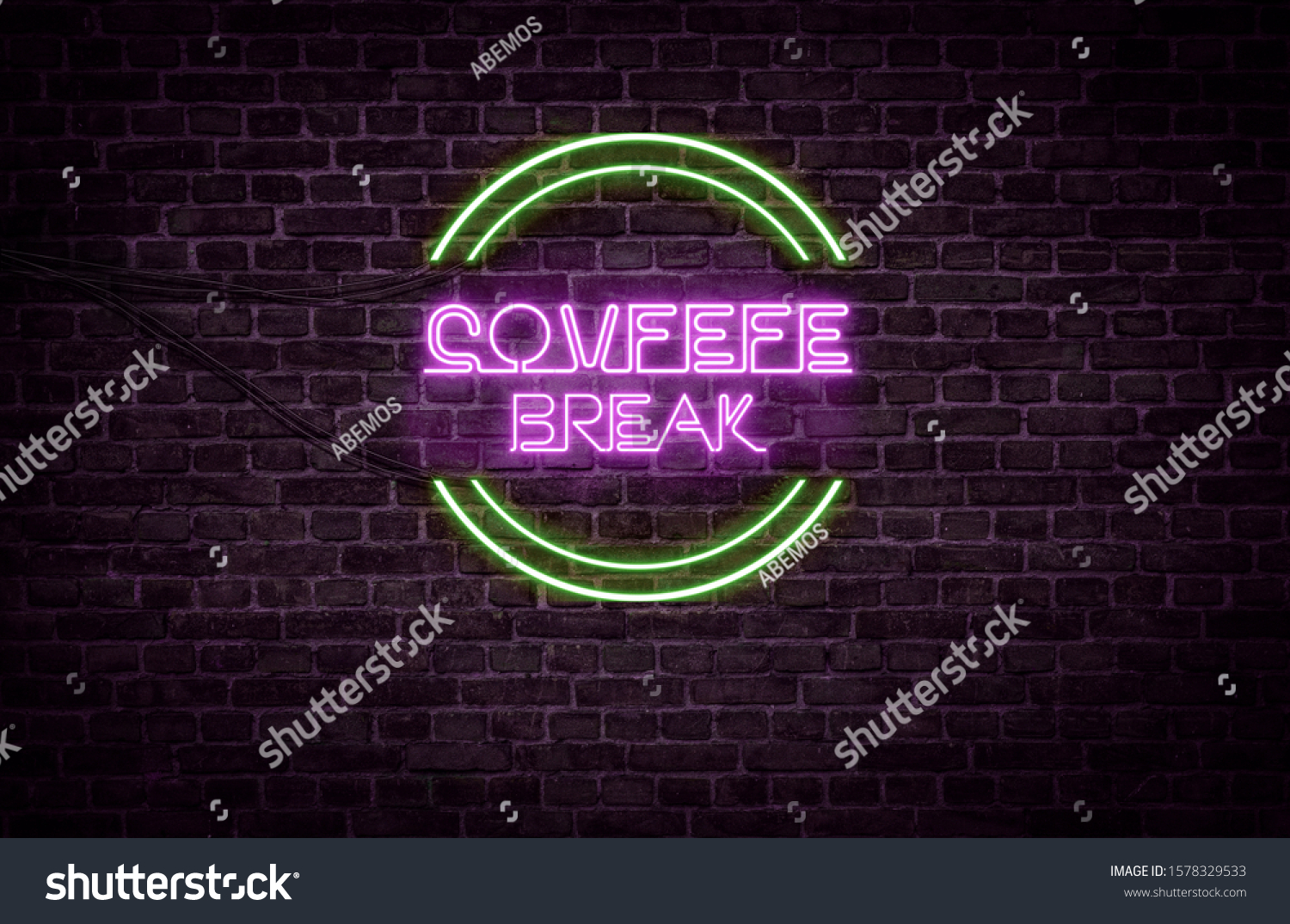 Green Purple Neon Light Sign That Stock Photo 1578329533 | Shutterstock