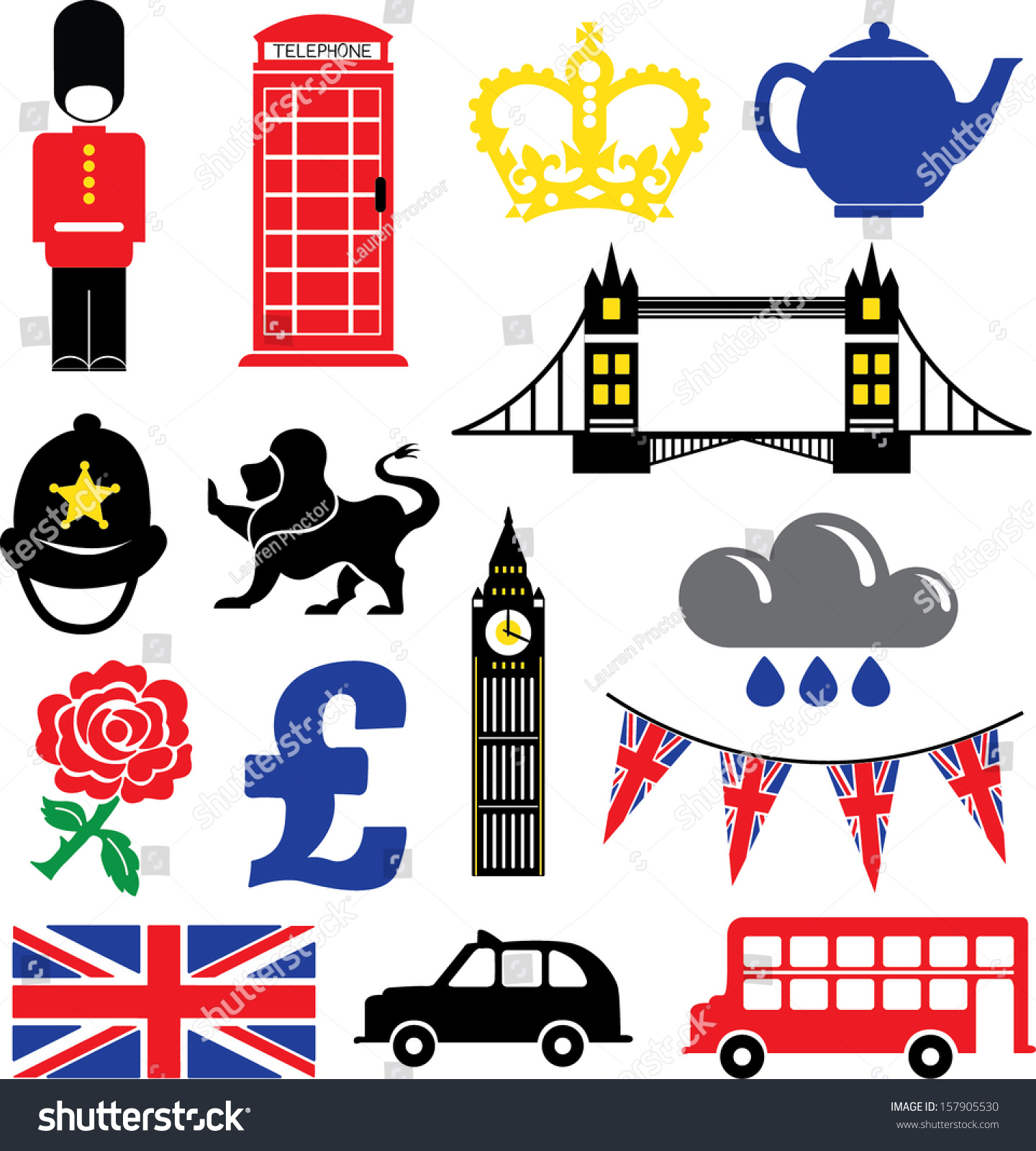 british-vector-icons-symbols-vetor-stock-livre-de-direitos-157905530