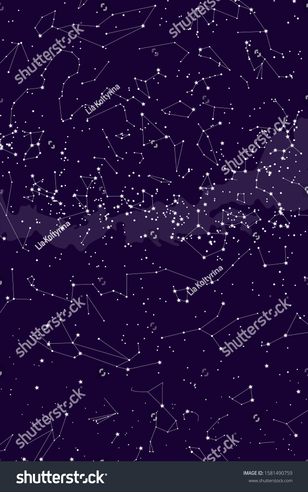 True Constellations Southern Hemisphere Southern Hemisphere Stock ...