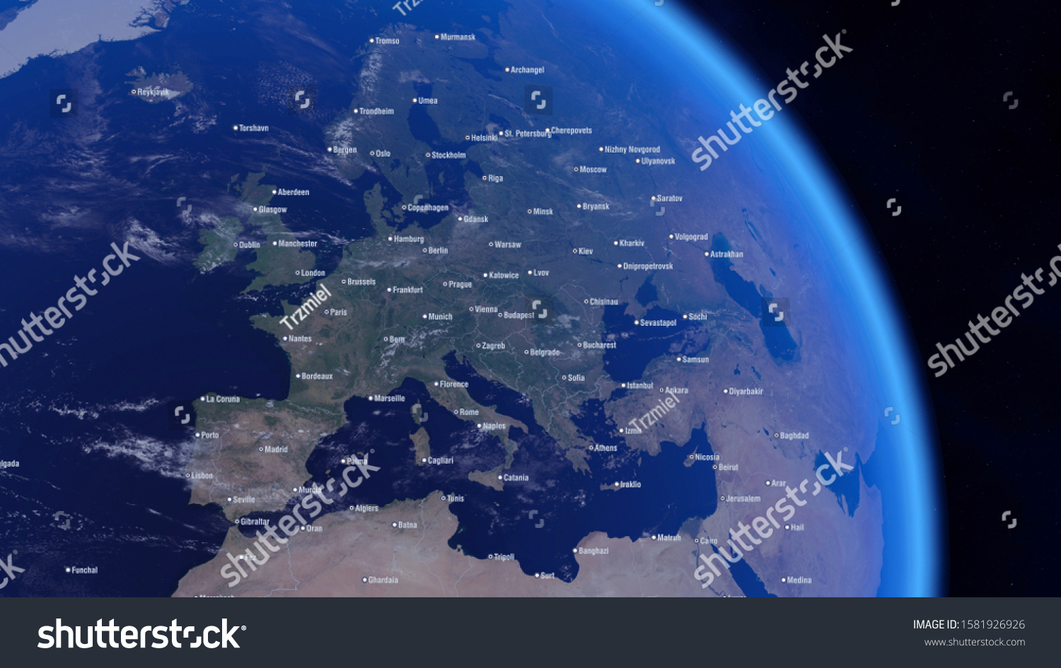 cities-europe-political-borders-city-names-stock-illustration