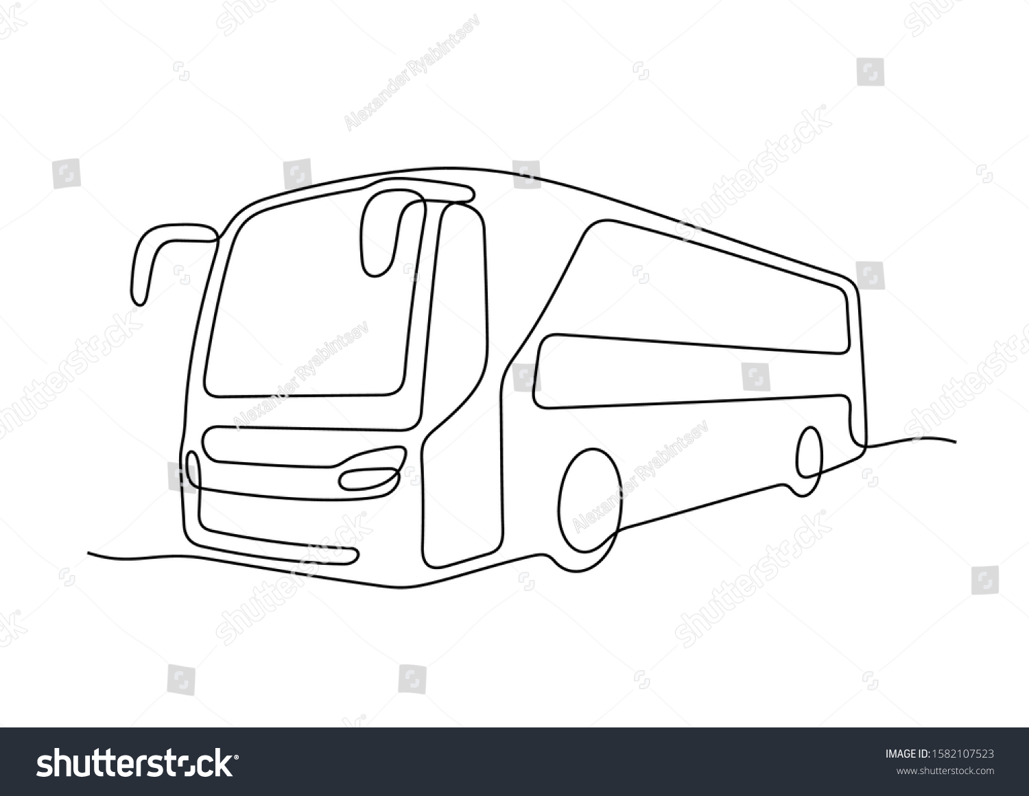 762 Tour Bus Line Drawing Images, Stock Photos & Vectors | Shutterstock