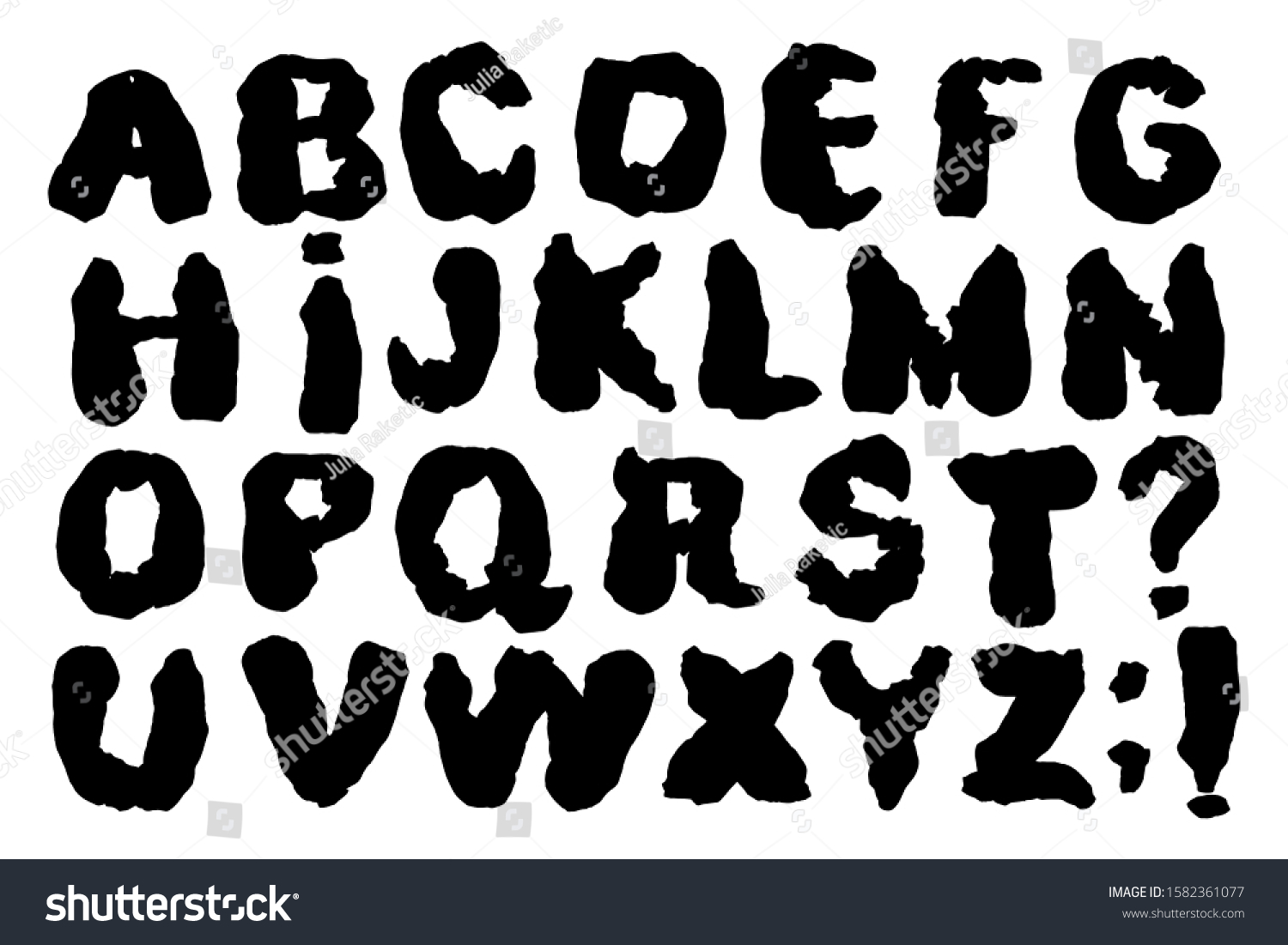 Crumpled Plastic Alphabet Garbage Abc On Stock Vector (Royalty Free ...