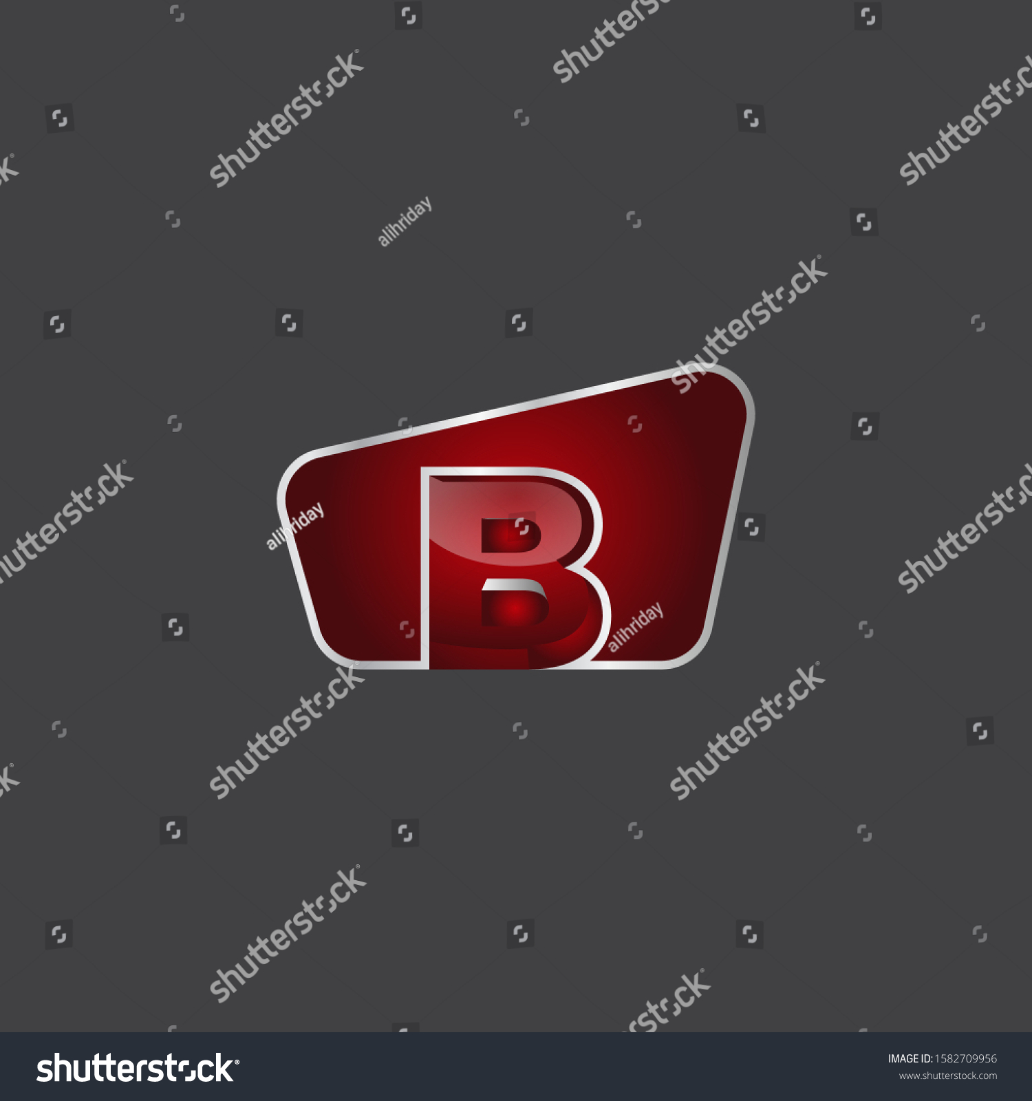 Professional Multimedia 3d Creative Letter B Stock Vector (Royalty Free ...