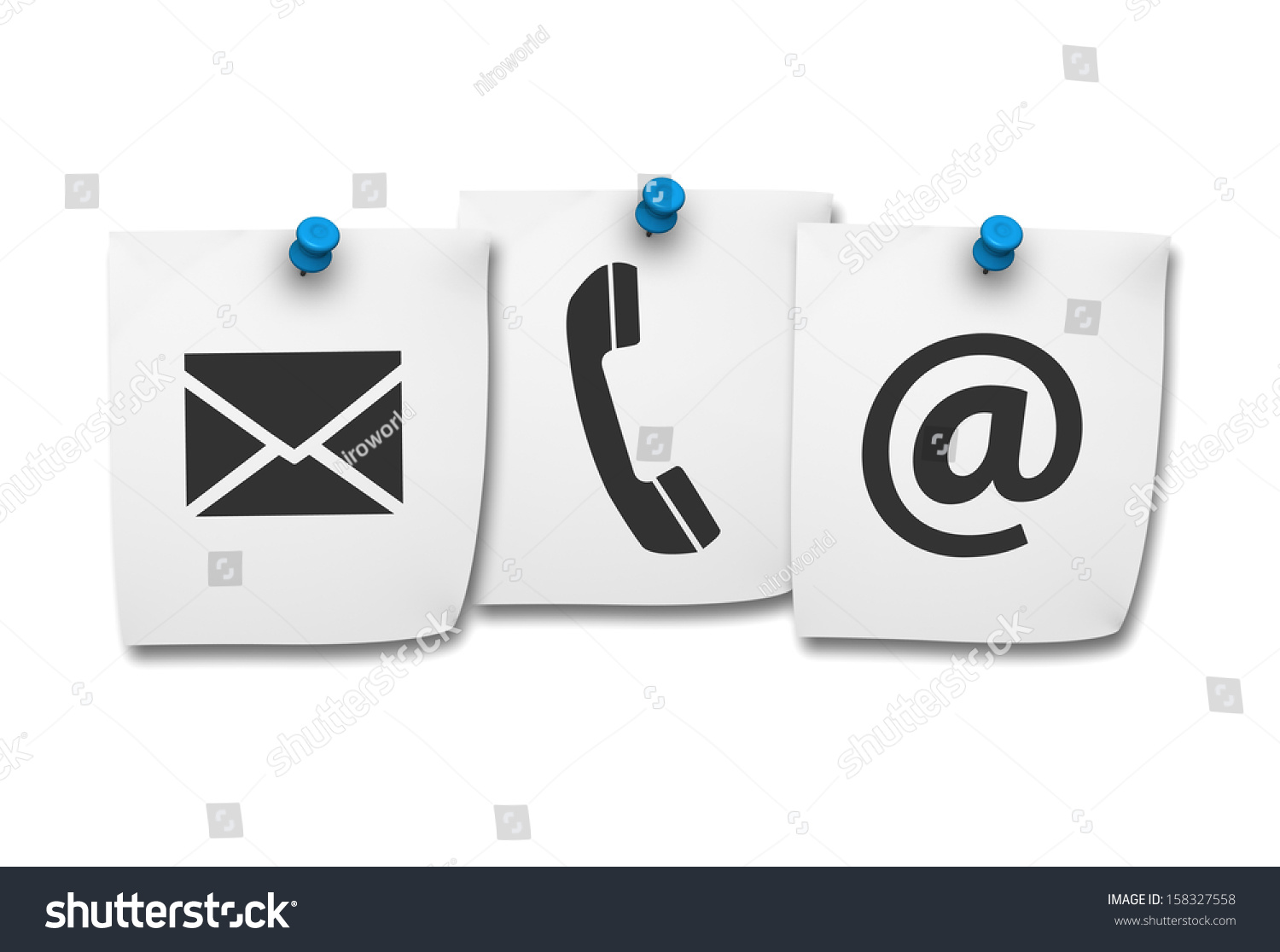 Website Internet Contact Us Page Concept Stock Illustration 158327558 ...