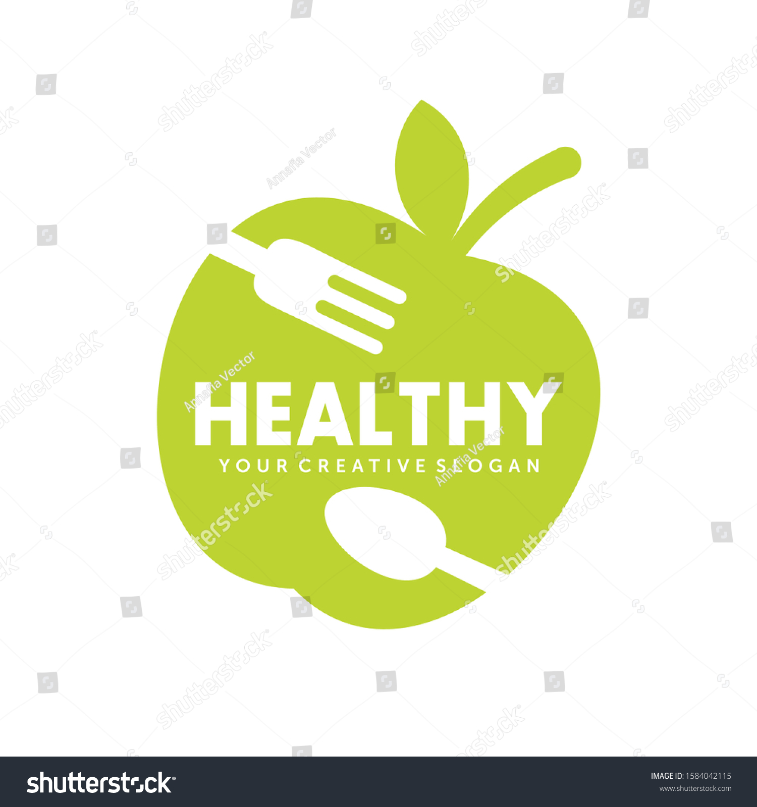 Healthy Food Healthy Food Logo Healthy Stock Vector (Royalty Free ...