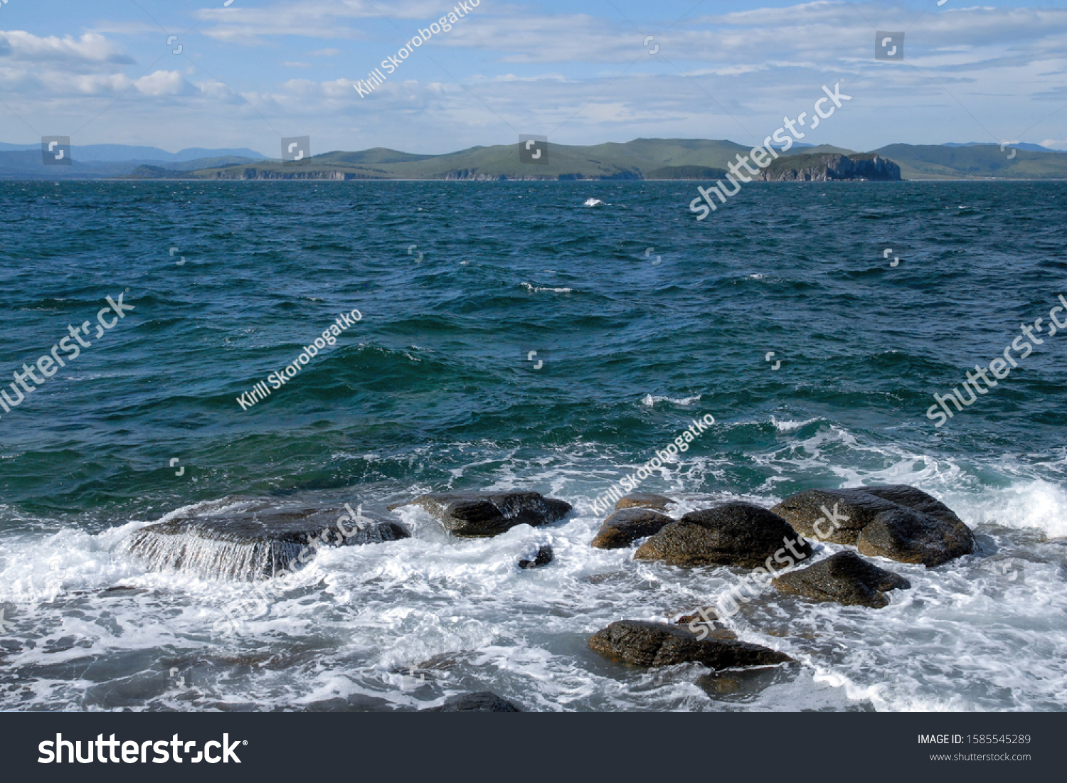 View Slavyanka Bay Sea Japan Cape Stock Photo 1585545289 | Shutterstock