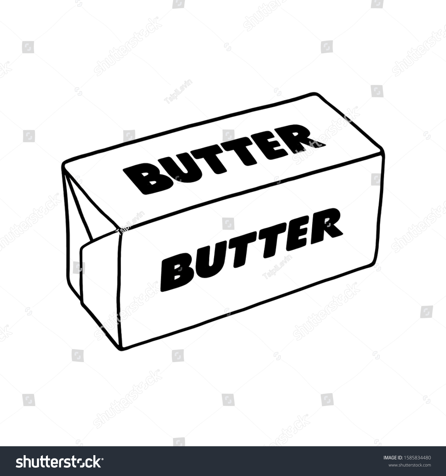 Butter раскраска
