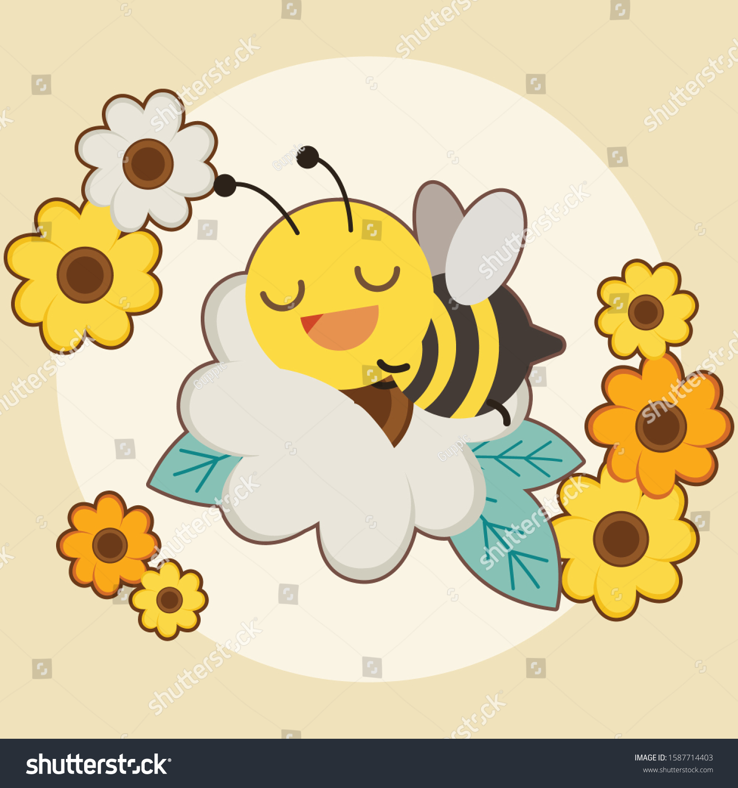 Пчелка спит