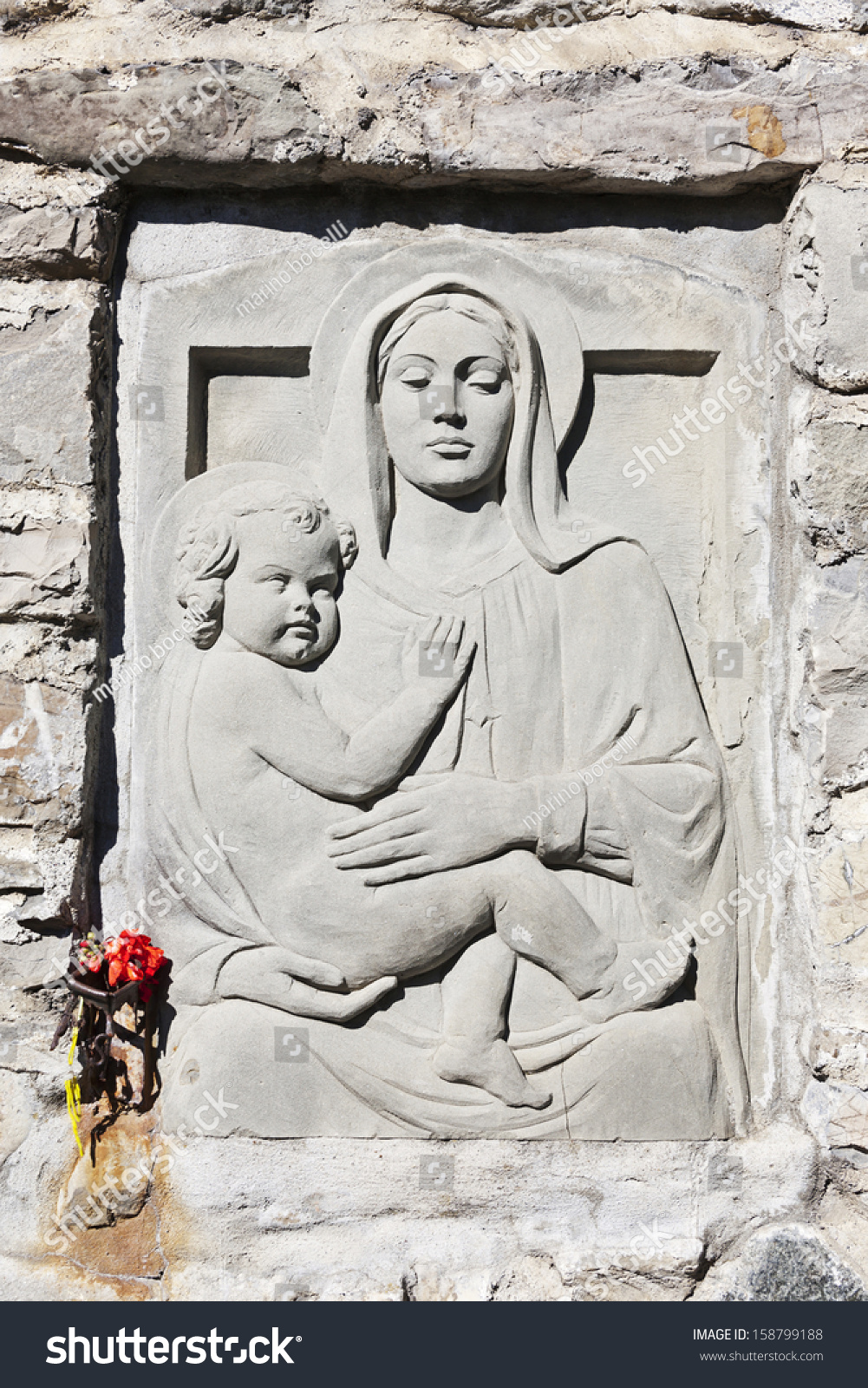 Bas Relief Madonna Stock Photo 158799188 | Shutterstock