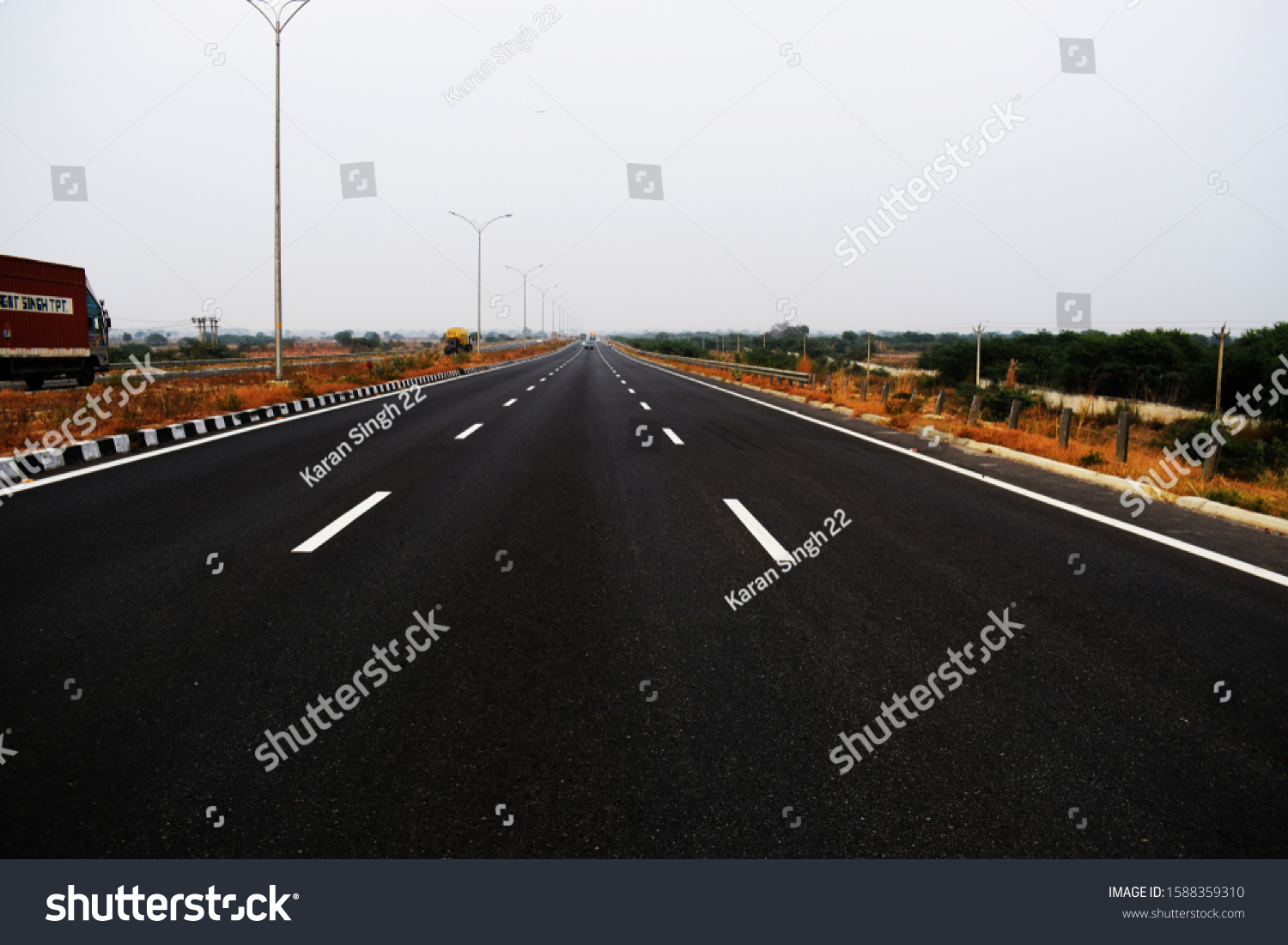 Beautiful Indian Highway Roads Stock Photo 1588359310 | Shutterstock