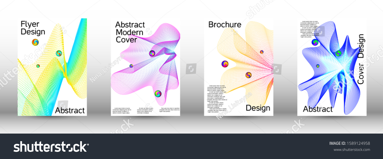Minimal Geometric Coverage Cover Design Set: стоковые изображения в HD и ми...