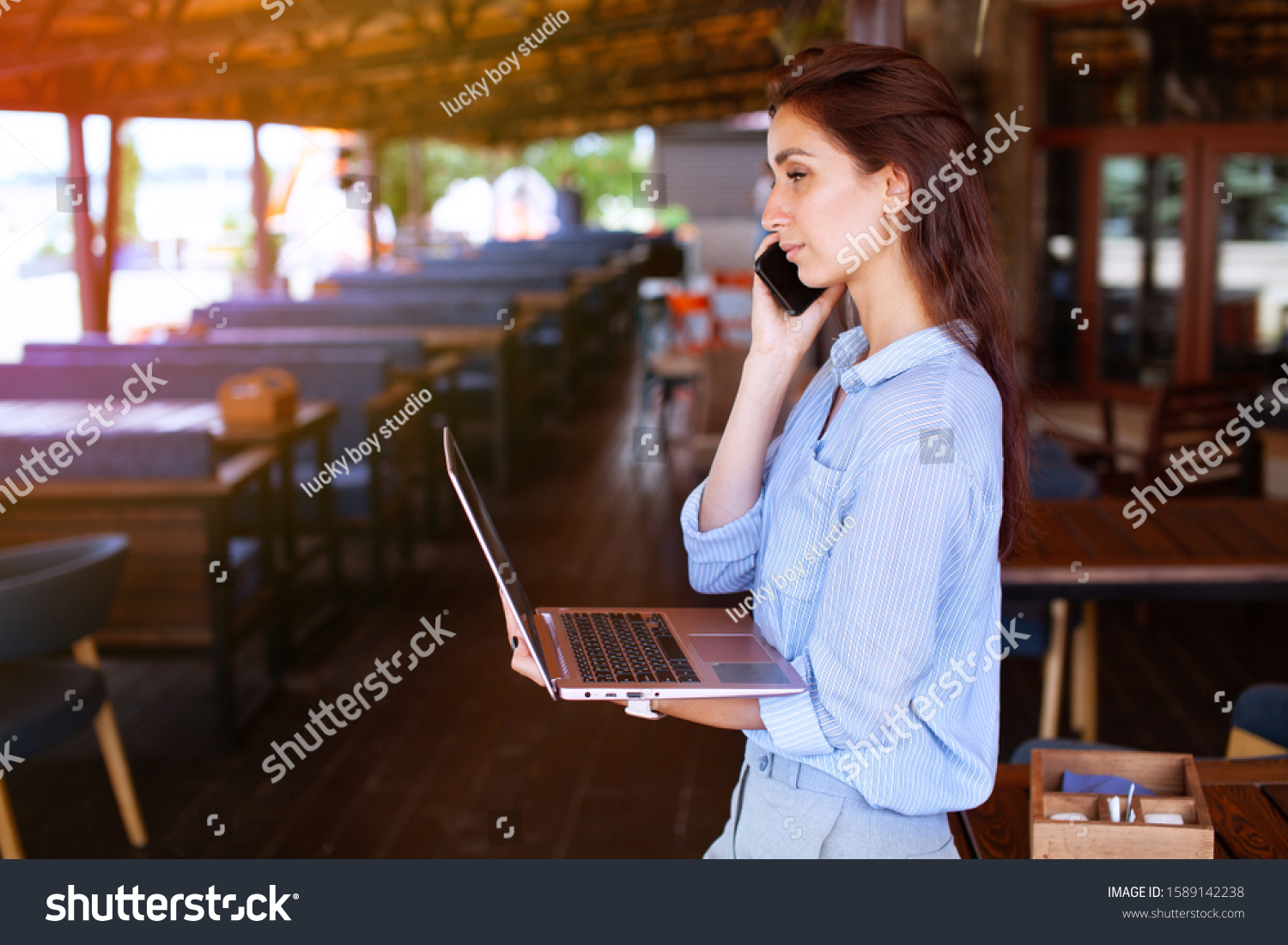 woman restaurant manager