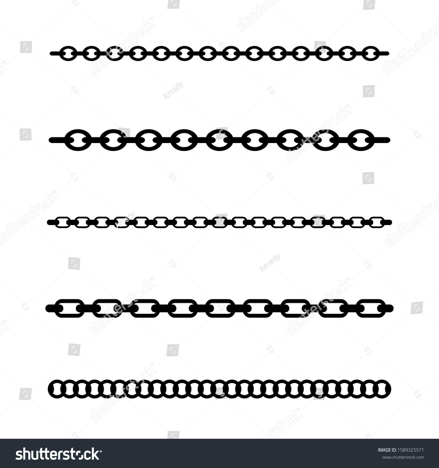 Chain Line Vector Design Elements Chain: vector de stock (libre de ...