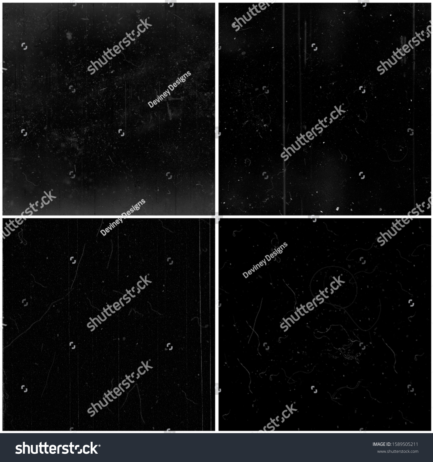 Four Vintage Old Film Dust Scratch Stock Photo 1589505211 | Shutterstock