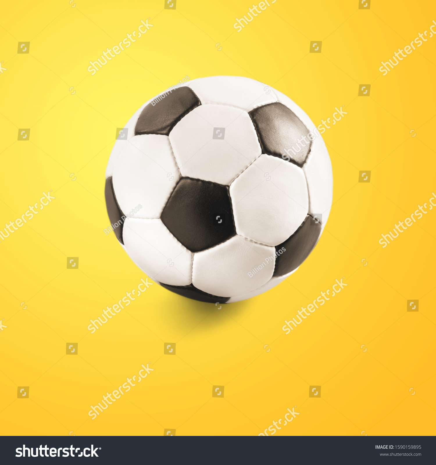 Football Soccer Ball On Colorful Background Stock Photo 1590159895