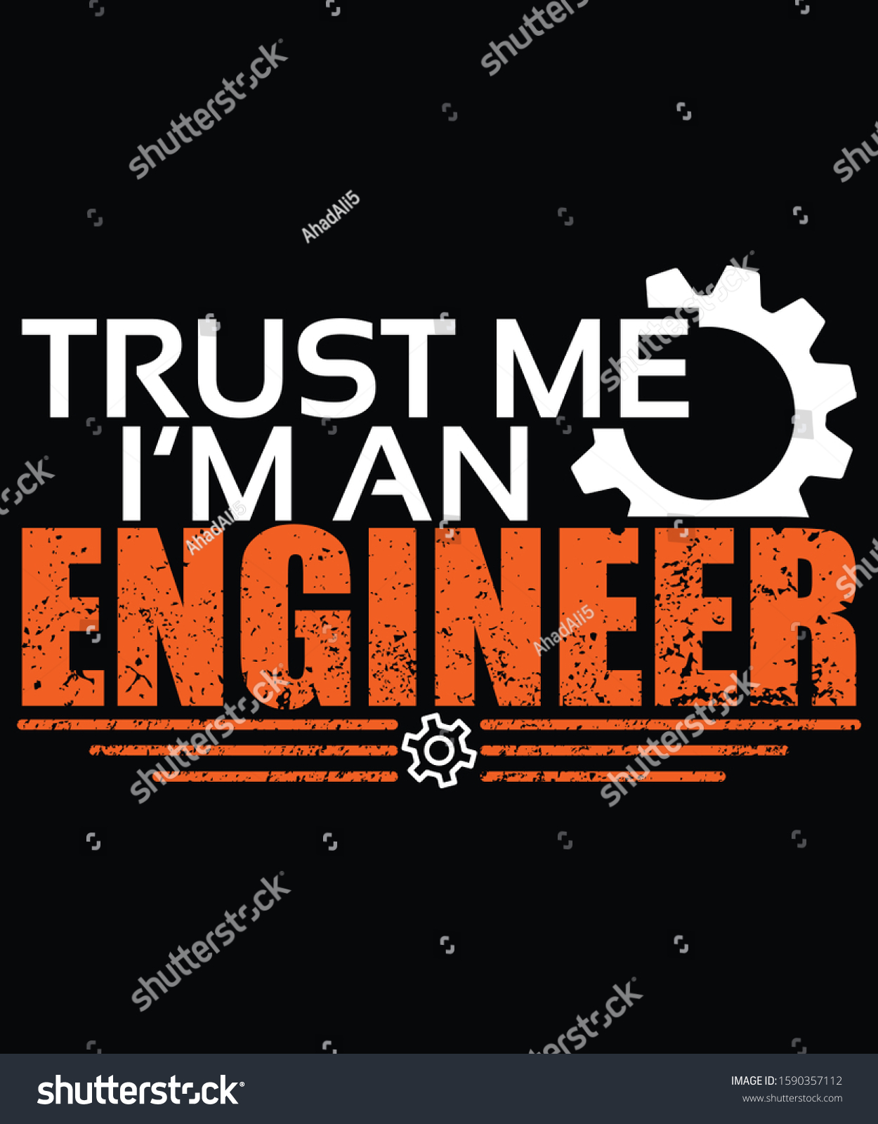 Modern Engineering Tshirt Design Template Stock Vector (Royalty Free ...