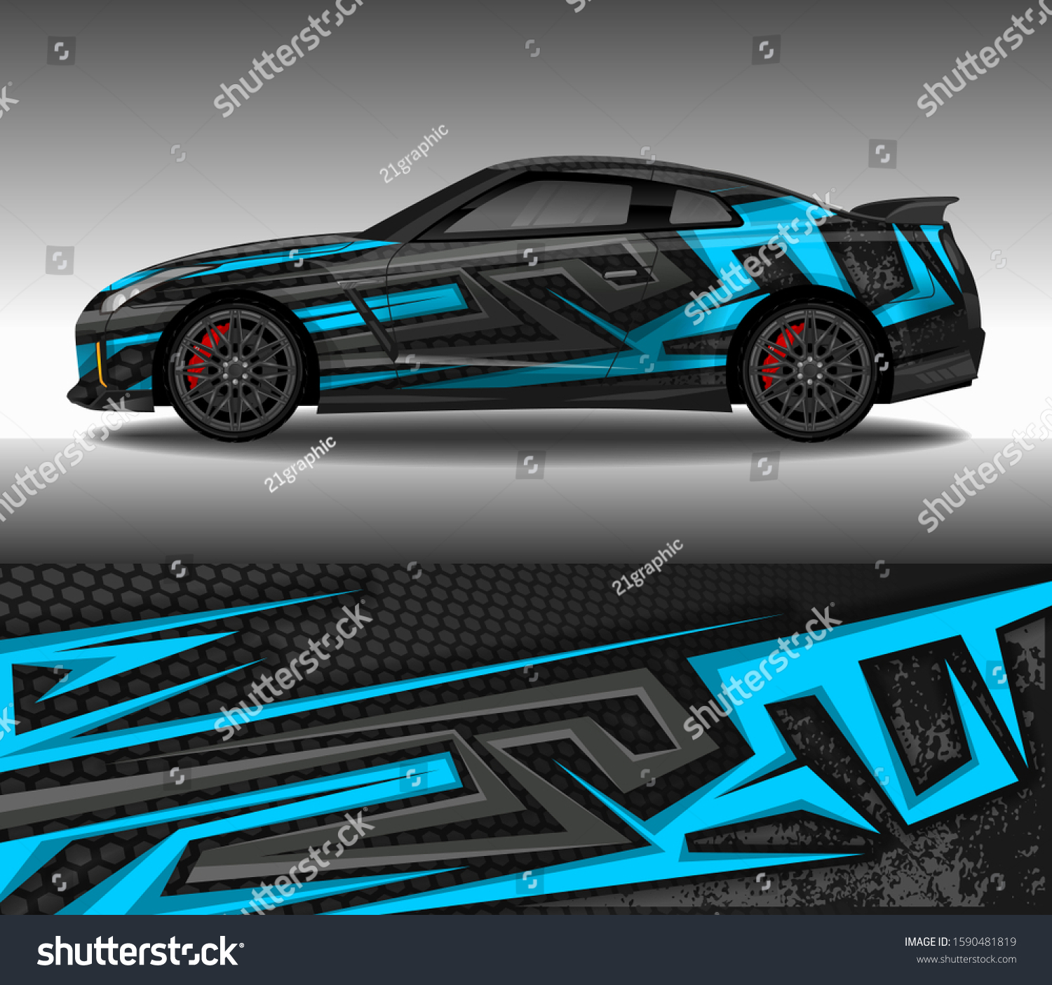 Car Wrap Decal Design Vector Custom Stock Vector (Royalty Free ...