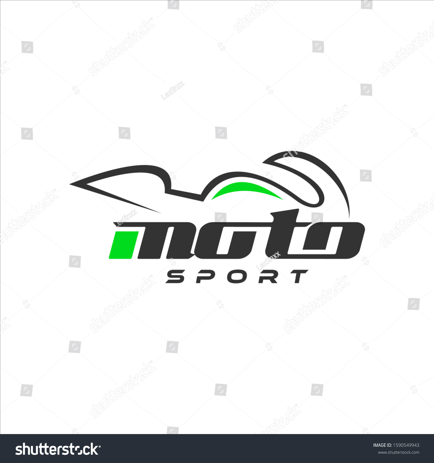 Moto Bike Logo Automotive Sport Vector Stock Vector (Royalty Free ...