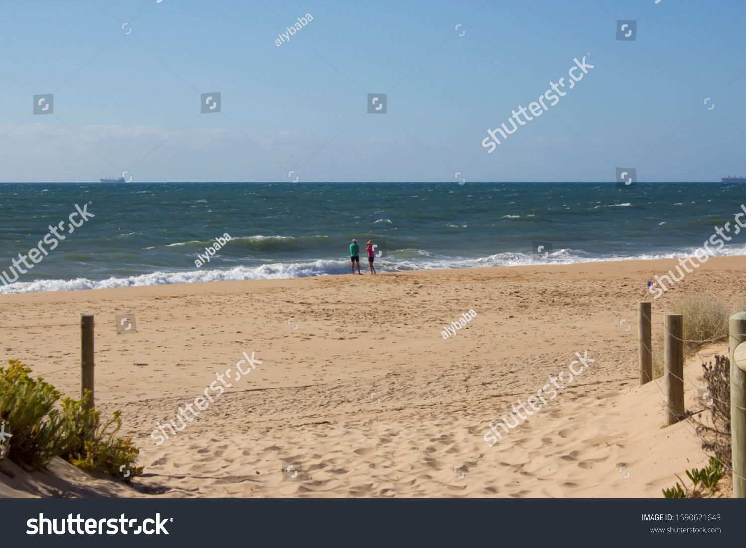 Bare Sandy Pathway Entrance Ocean Beach Stock Photo 1590621643 ...