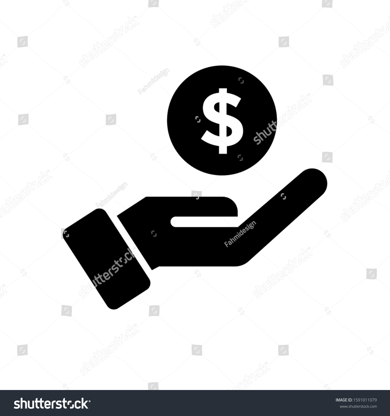 Save Money Icon Salary Money Invest Stock Vector (Royalty Free ...