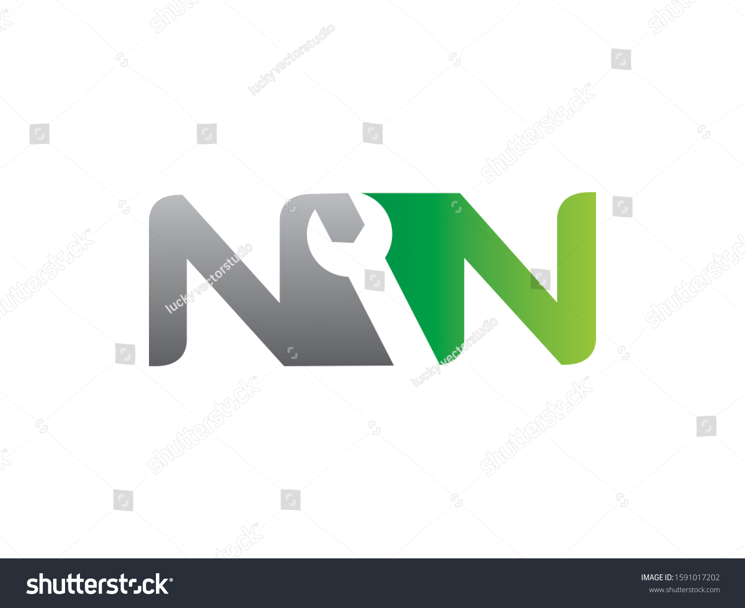 Nn Letter Logo Symbol Template Design Stock Vector (Royalty Free ...