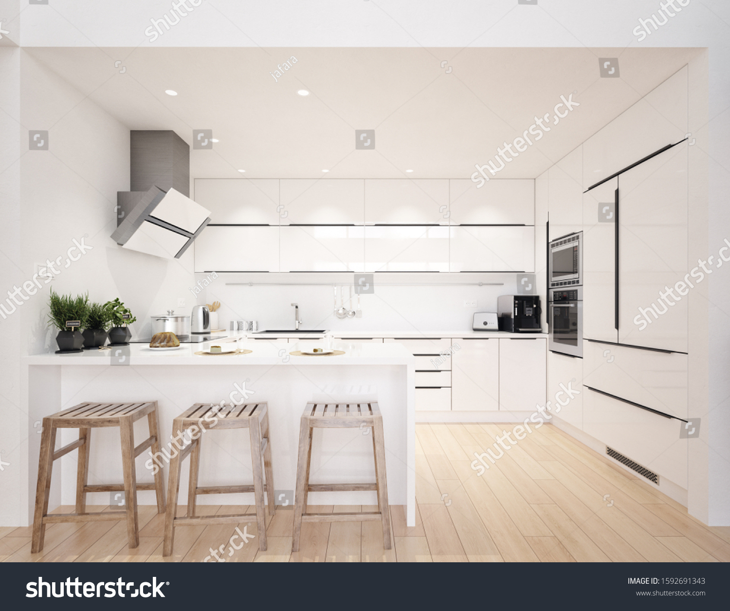 Scandinavian Modern Kitchen Minimalist Interior Design ...