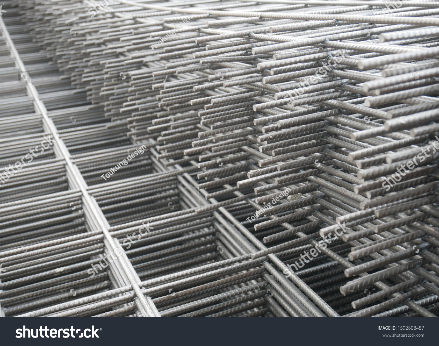 Rebar Ready Construction Rebar Structure Stock Photo 1592808487 ...