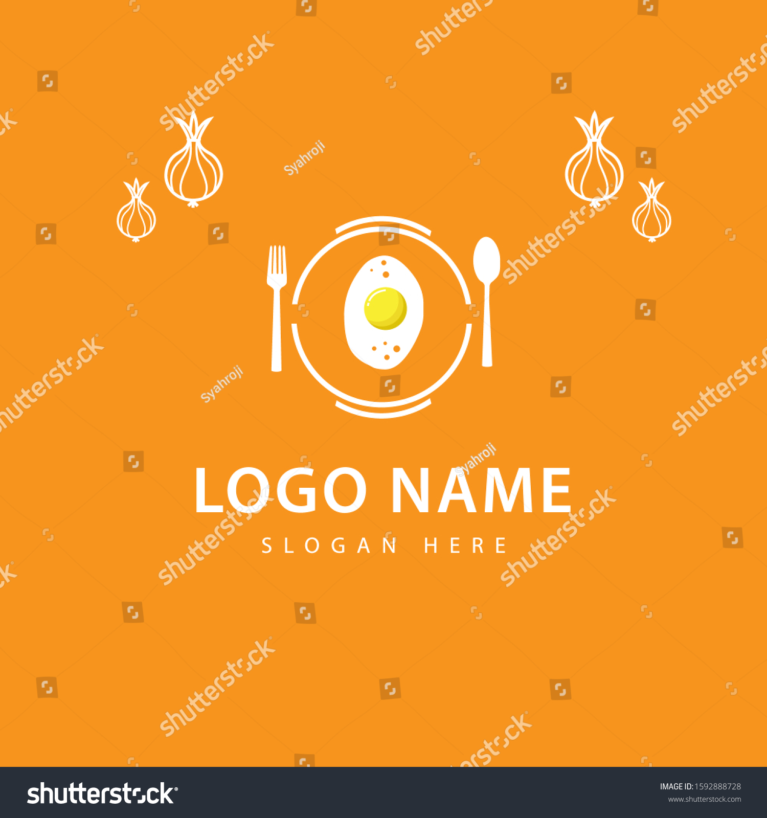 Initial Letter O Cafe Restaurant Logo Stock Vector (Royalty Free ...