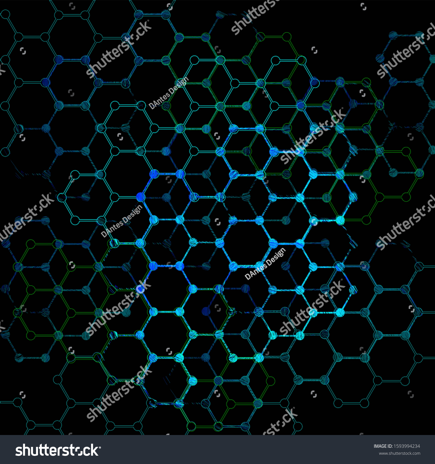 Aromatic Benzene Rings Molecules Organic Chemistry Stock Illustration ...