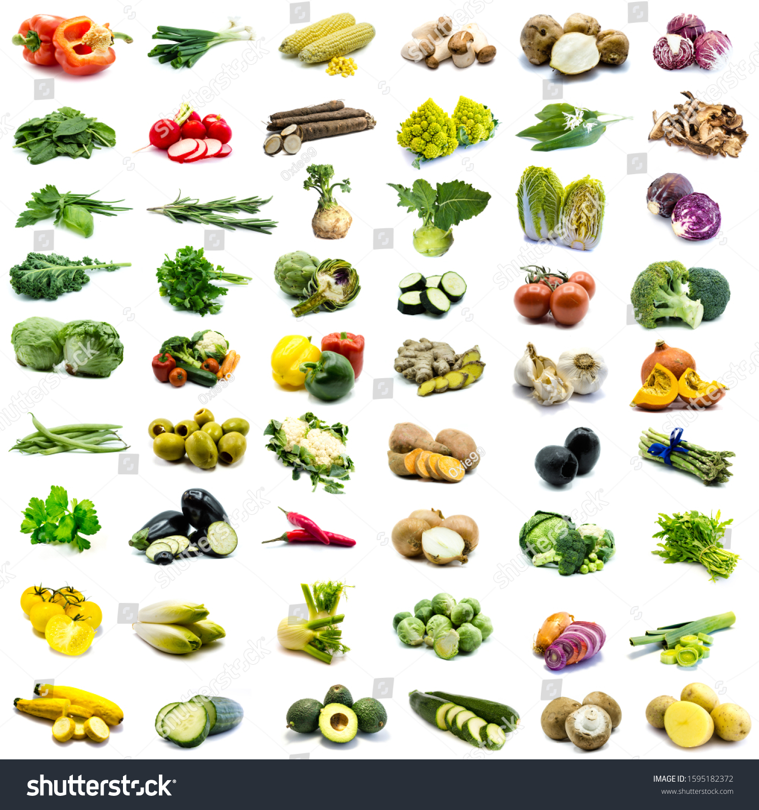 all kinds of vegetables