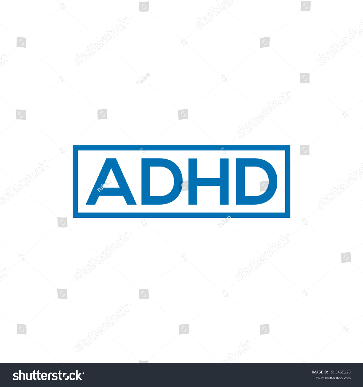 Adhd Attention Deficit Hyperactivity Disorder Vector Stock Vector ...