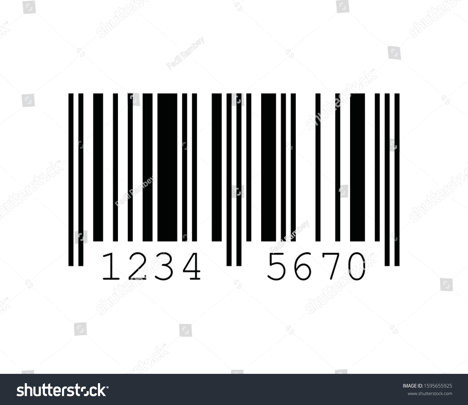 Ean8 Barcode Standards Sample Ean Stock Vector (royalty Free 