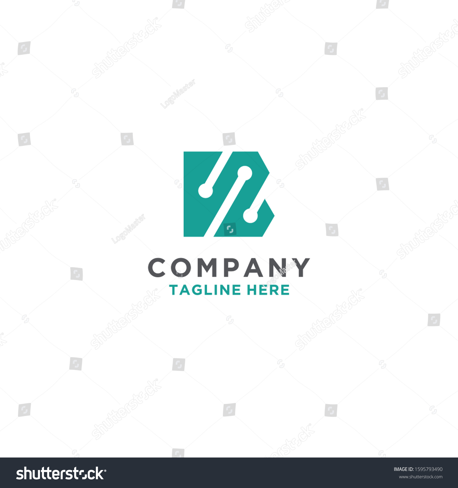 Minimalist Simple Letter B Logo Vector Stock Vector (Royalty Free ...