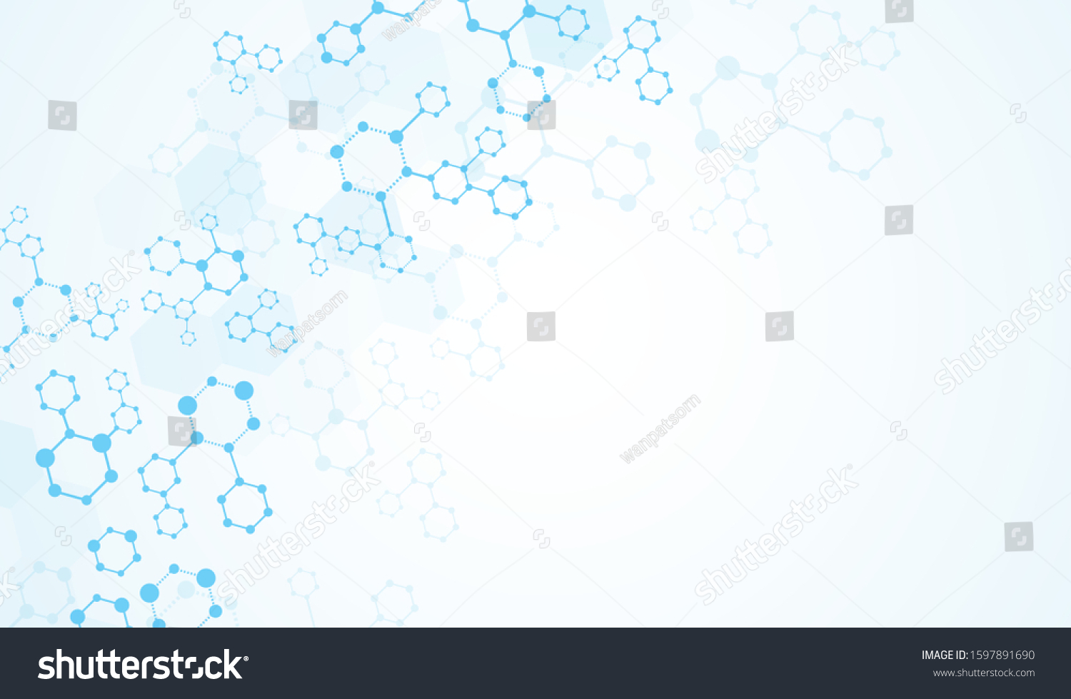 Molecules Dna Medical Structure Background Vector Stock Vector (Royalty ...