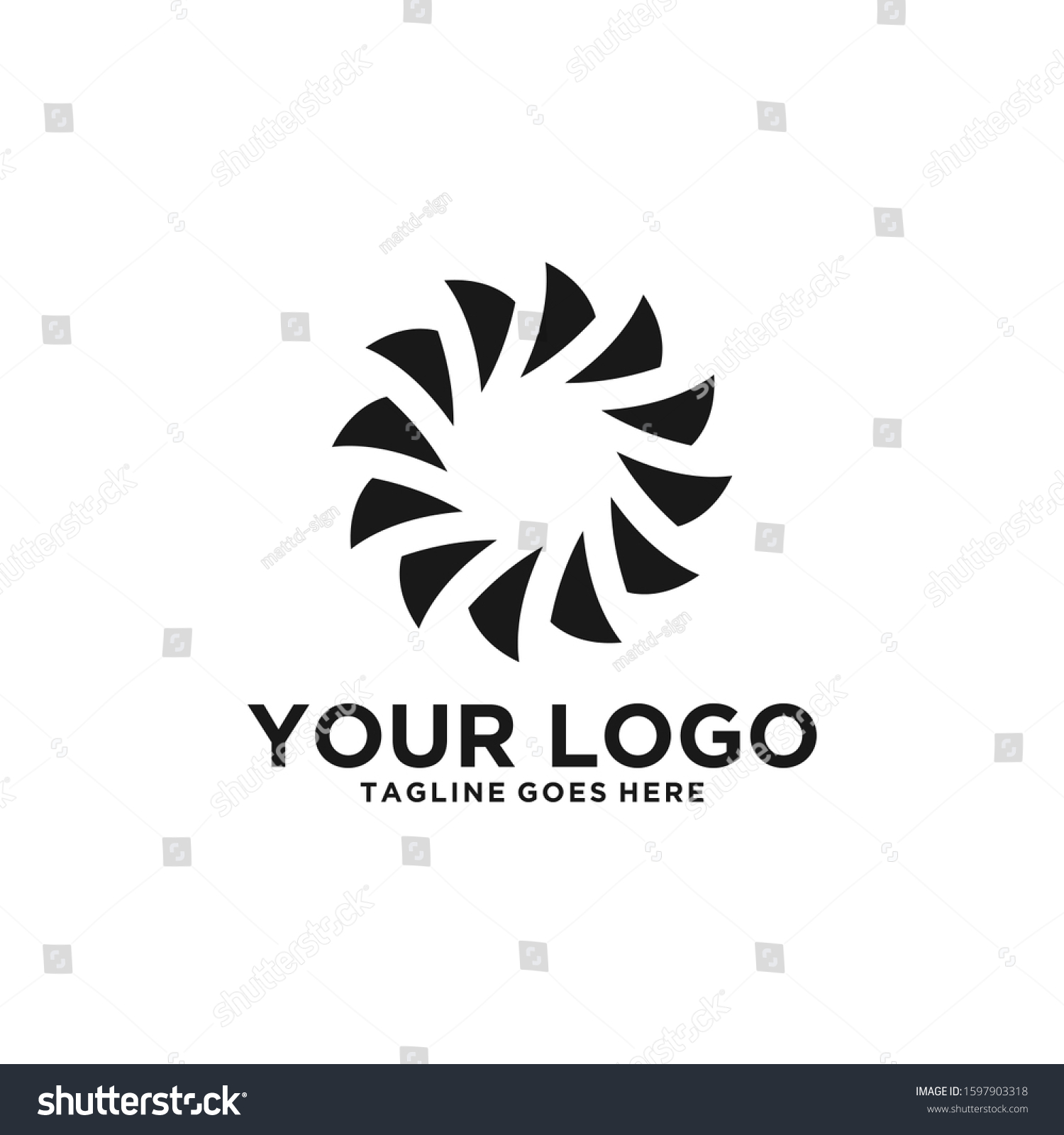 Turbine Logo Stock Photos Vectors Stock Vector (Royalty Free ...