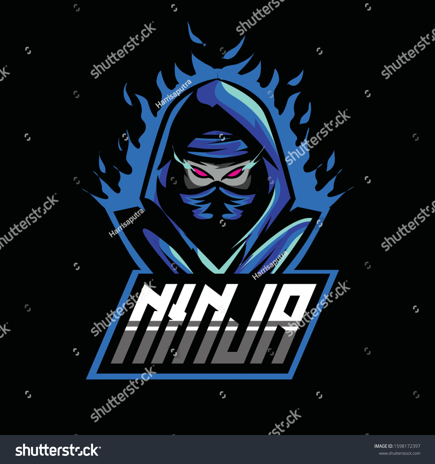 Ninja Logo Available Your Esport Team Stock Vector (Royalty Free ...