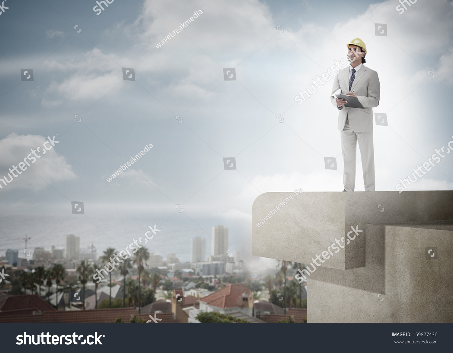 Full Length Male Architect Hard Hat Stock Photo 159877436 | Shutterstock