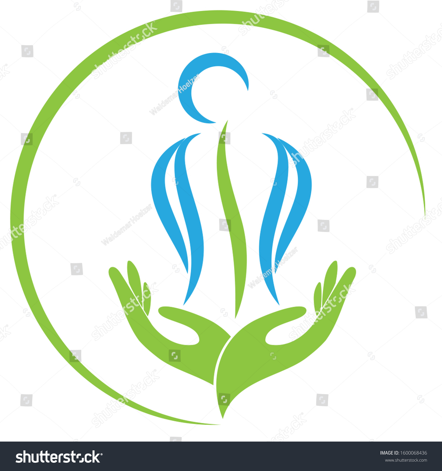 Two Hands Body Spine Massage Orthopedics Stock Vector Royalty Free 1600068436 Shutterstock 