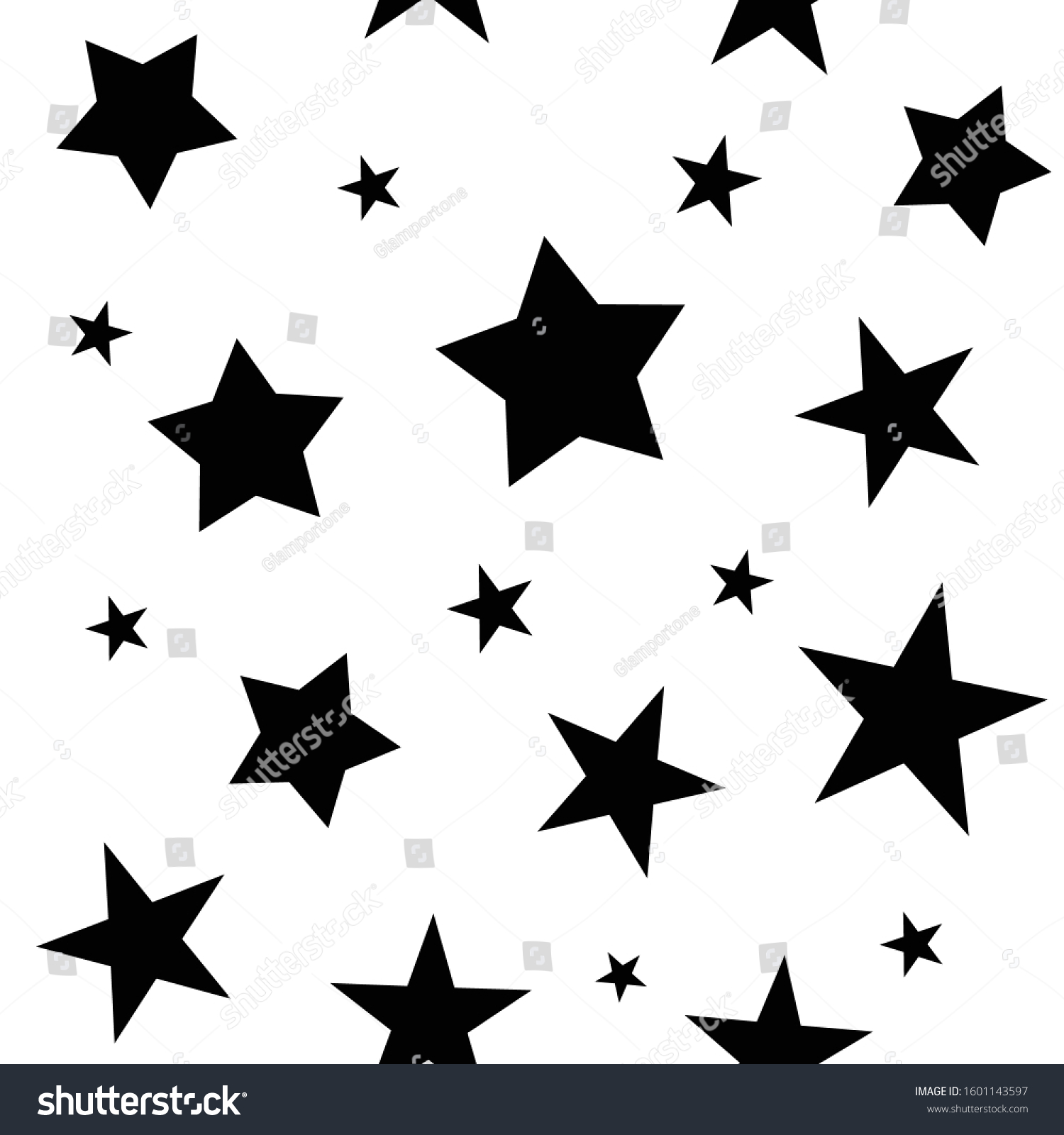 Stars Seamless Pattern Star Texture Background Stock Vector (Royalty ...