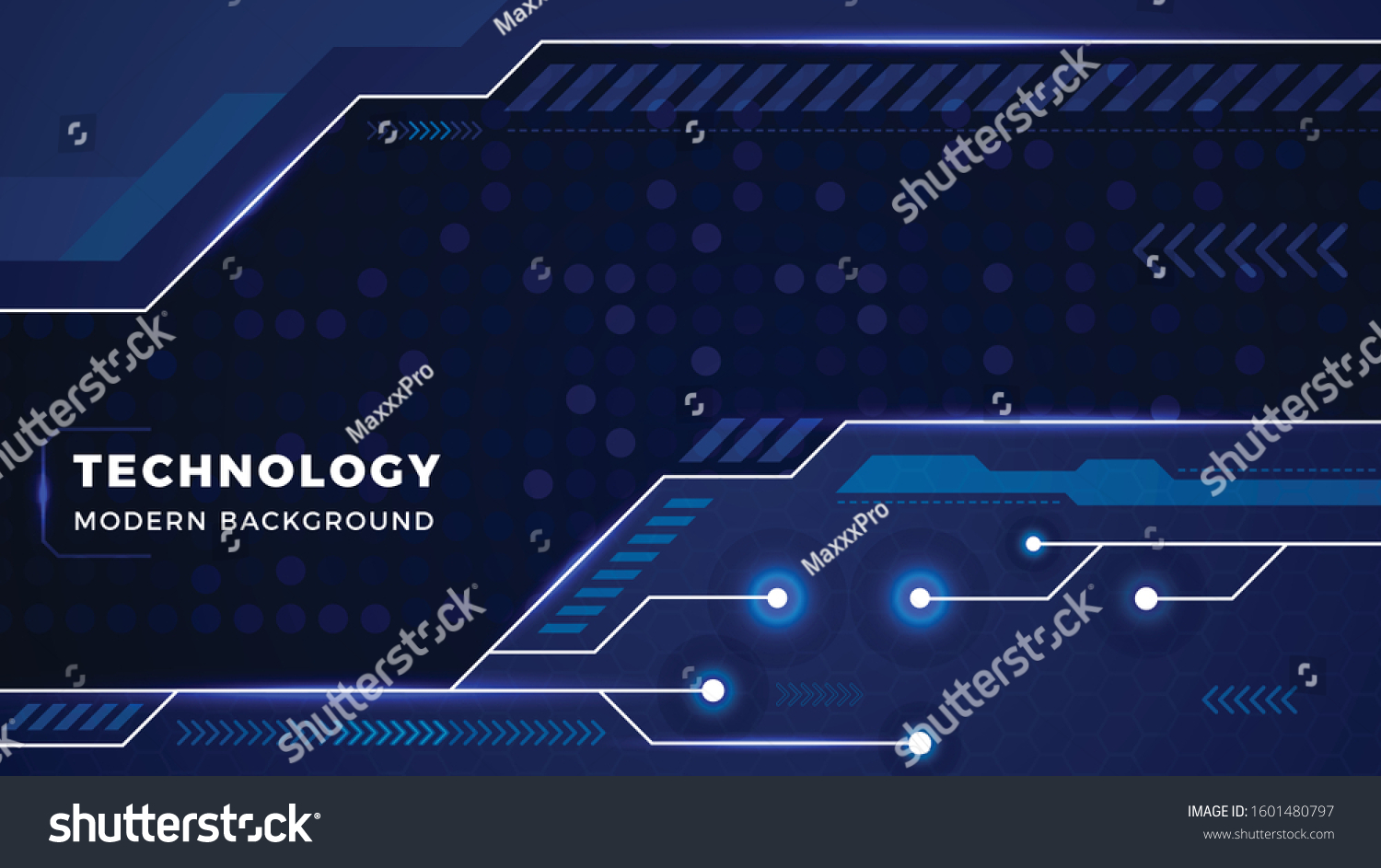 Technology Information Background Design Template Stock Vector (Royalty ...