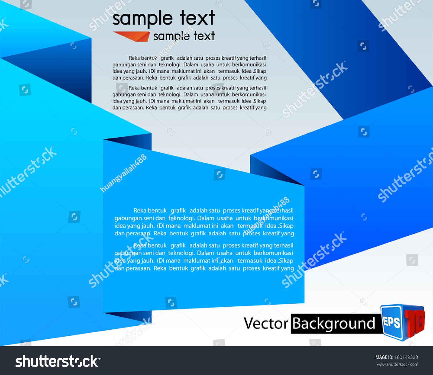 Template Advertising Brochure Vector Stock Vector (Royalty Free