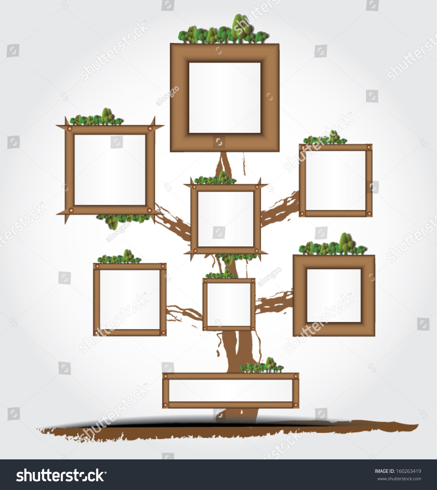 Family Treevector Illustration Stock Vector (Royalty Free) 160263419 ...