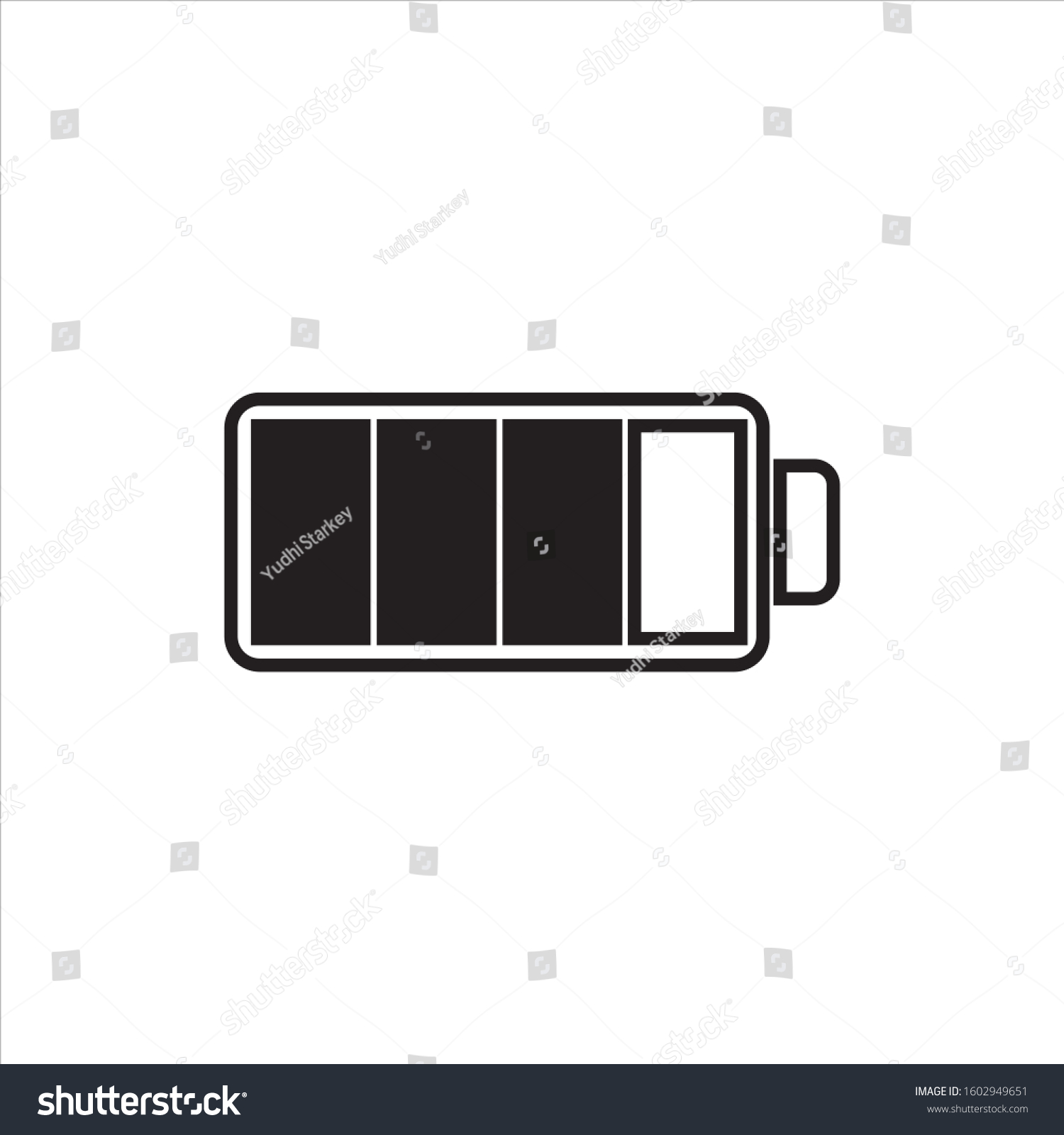 Battery Indicator Icons Simple Symbol Vector Stock Vector (Royalty Free