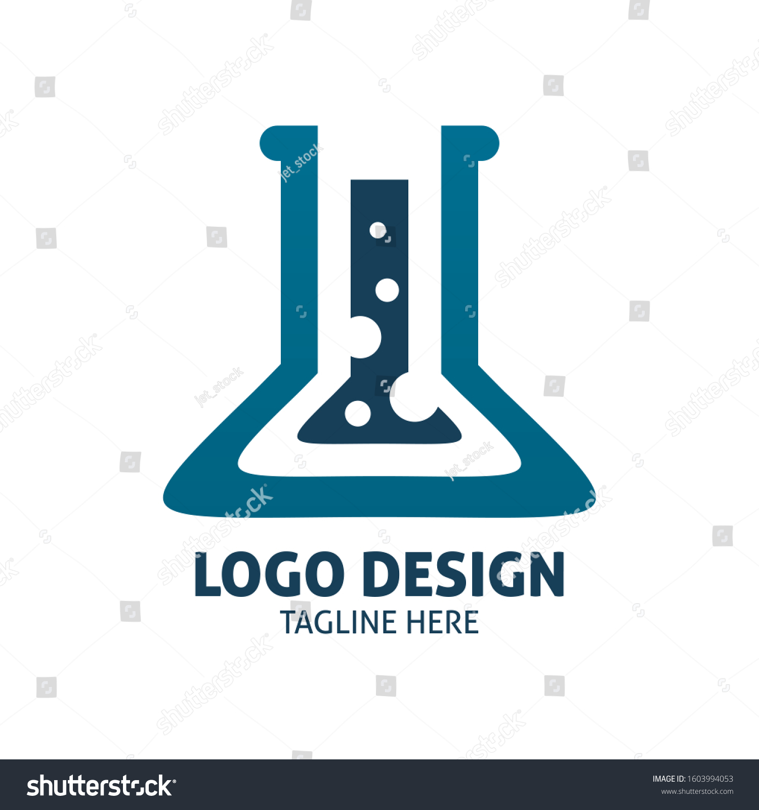 Color Water Lab Logo Design Stock Vector (Royalty Free) 1603994053 ...