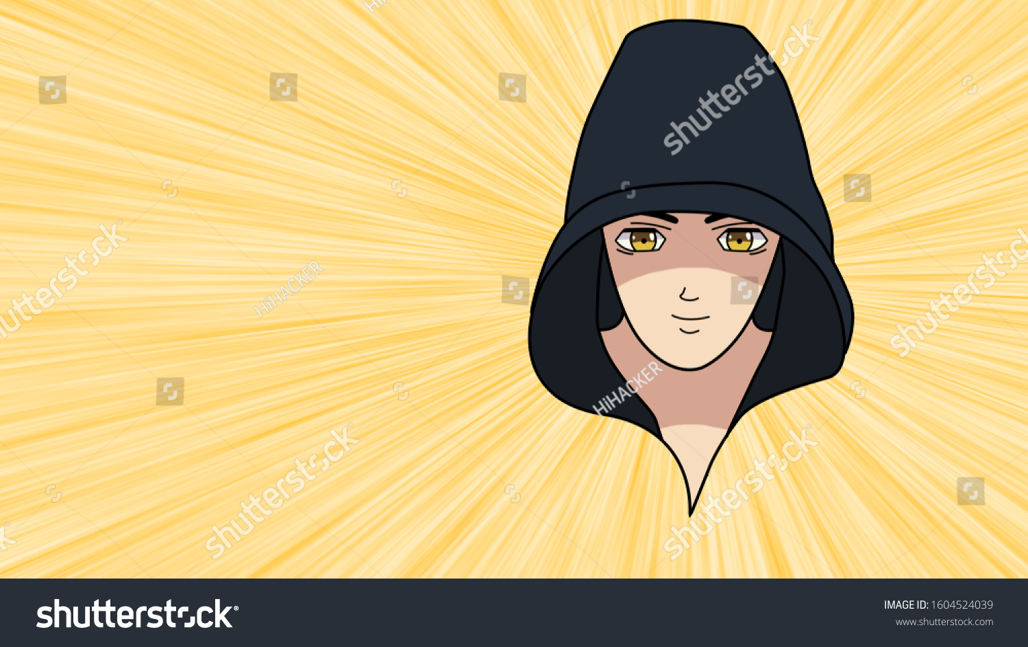 Anime Boy Cartoon Character Anime Manga Stock Illustration 1604524039 ...